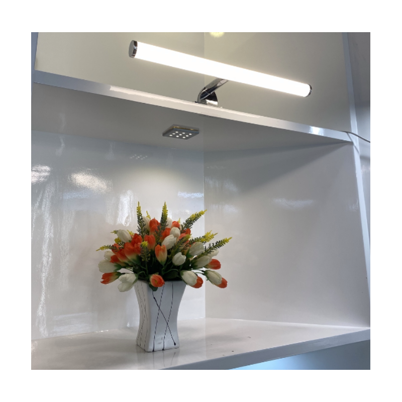 Aplique de espejo para baño 6W opal tubular 40cm