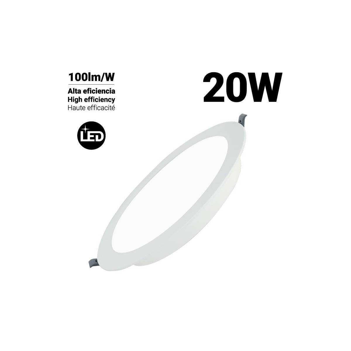 Downlight LED DOB circular empotrable 20W Corte Ø190mm