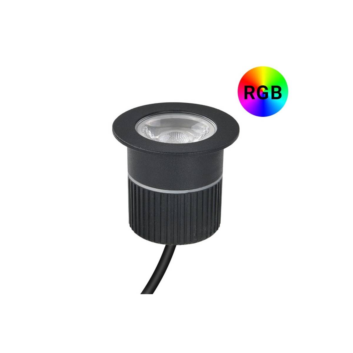 Baliza LED empotrable 9W RGB 12V-DC IP67