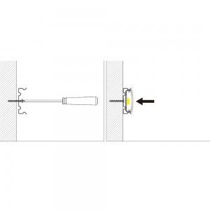 GRAPA METÁLICA PARA SUJECIÓN PERFIL FLEXIBLE 18X6MM