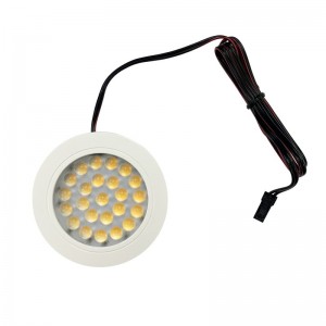 Downlight LED bajo mueble 2W empotrable y de superficie