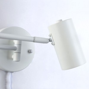 Aplique de Pared Articulado "LISA" Blanco - 40W - IP20, Casquillo G45