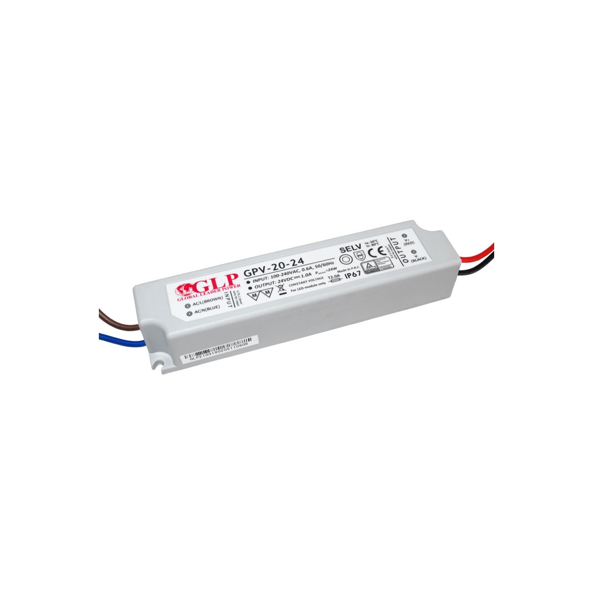 Fuente de alimentación LED de 20W 24V- GLP