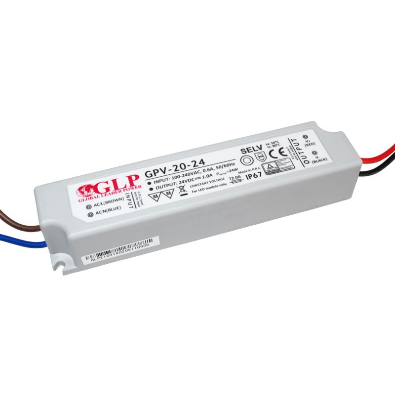 Fuente de alimentación LED de 20W 24V- GLP