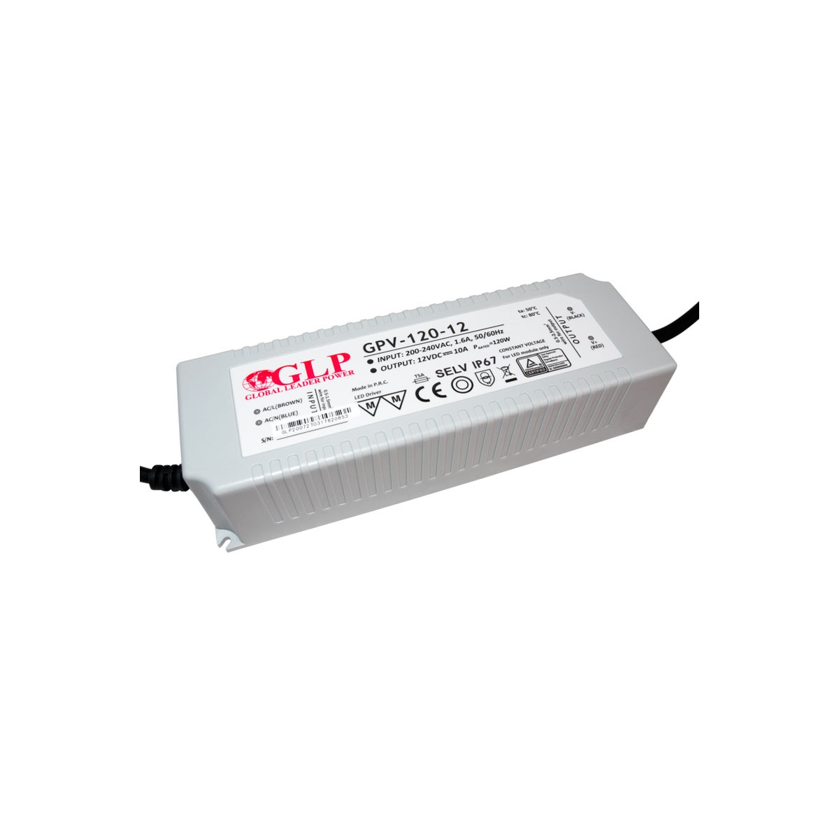 Fuente de alimentación LED de 120W 12V - GLP