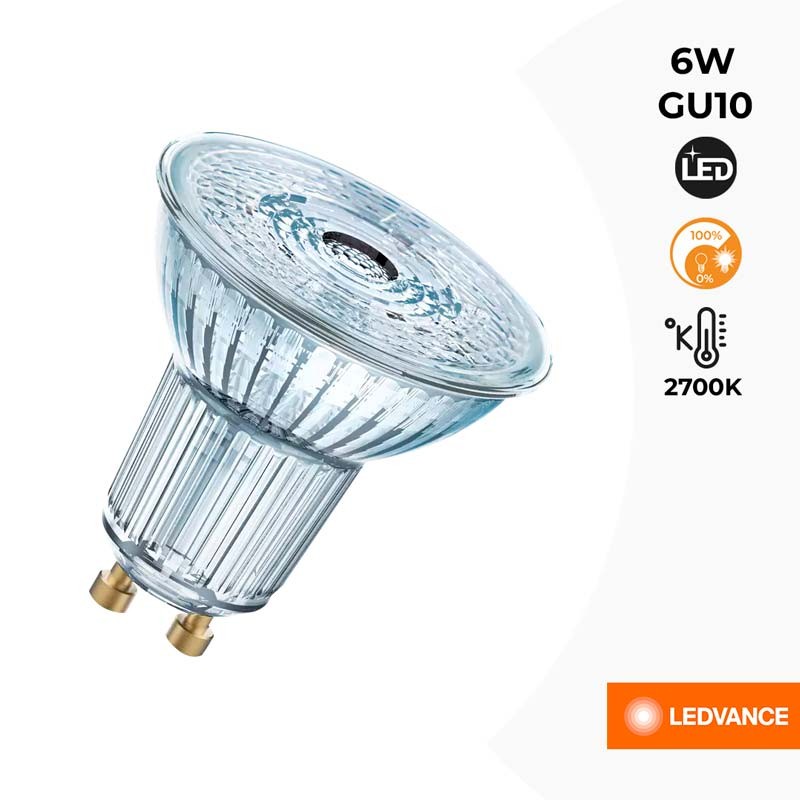 Bombilla PARATHOM PRO PAR16 50 GU10 36° 6W 2700K