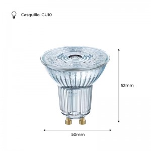 Bombilla PARATHOM PRO PAR16 50 GU10 36° 6W 3000K