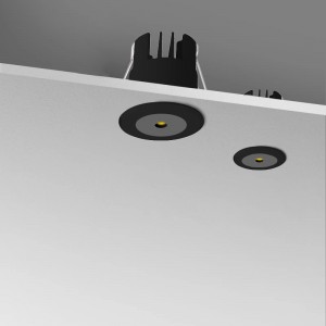 Downlight LED MINI empotrable negro