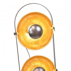 Lámpara vintage Copernico con tres Cabezales dorados E27