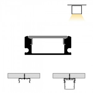 Grapa para montaje en superficie de perfil PXG-204