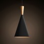 Lámpara colgante de madera y diseño "Solvang" inspiración TOM DIXON E27