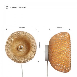 Aplique mimbre cotas