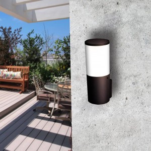 APLIQUE DE PARED EXTERIOR FUMAGALLI AMELIA DIFUSOR OPAL CON BOMBILLA E27 6W 4000K