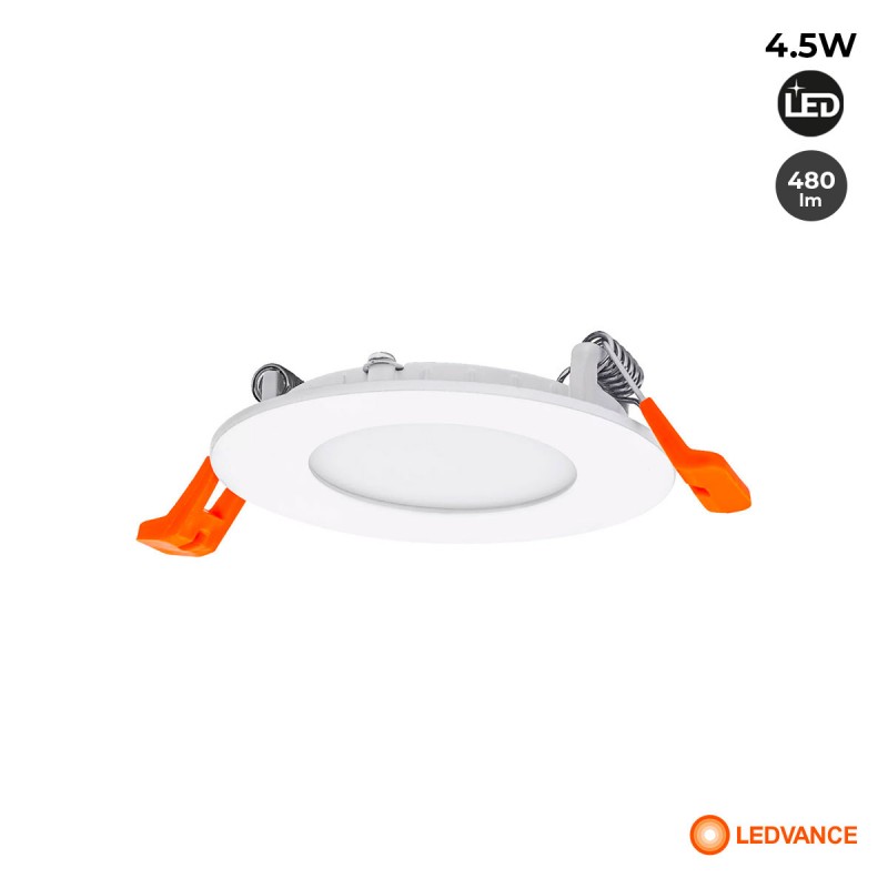 Downlight LED LEDVANCE Slim - Gama ESSENTIAL - 4.5W - 4000K - Corte Ø 72mm