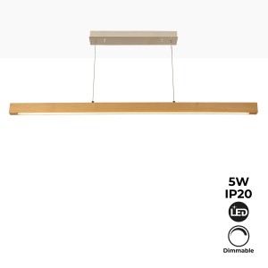 Lámparas colgantes de madera "COAK" 24W Dimmable