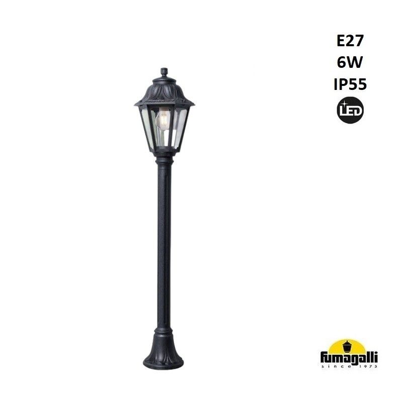 Farola LED de exterior FUMAGALLI "MIZAR/ANNA" - 110 cm - 6W - E27 - IP55