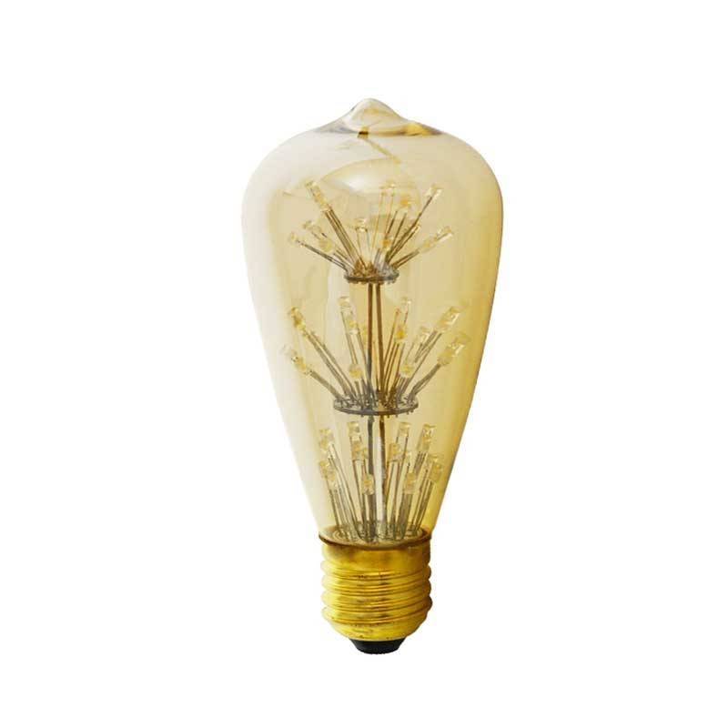 Bombilla LED Edison ST64 firework Gold