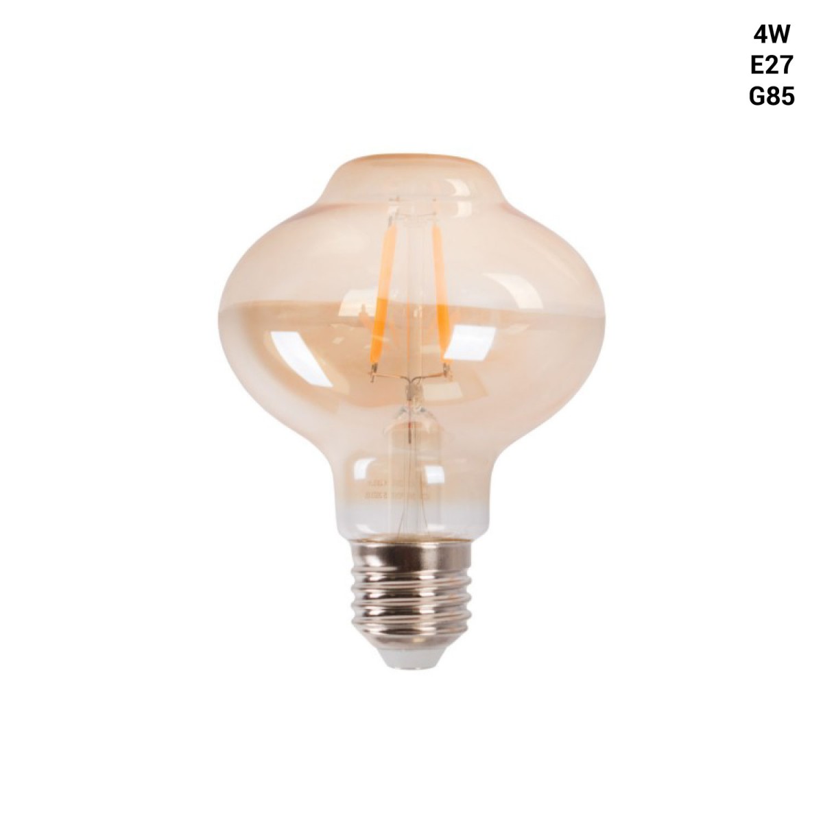 Bombilla filamento LED E27 G85 - 4W - Vintage Gold - 2200K