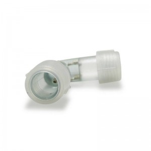 CONECTOR ESQUINA 90º PARA MANGUERA LED Ø13MM