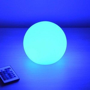Lámpara esfera LED 15cm RGBW  Exterior recargable