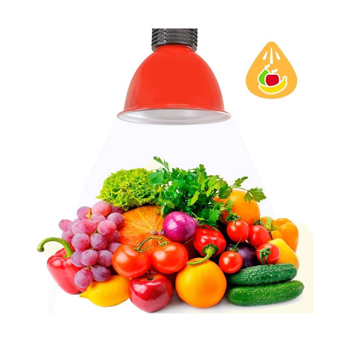 Campana LED Roja 30W especial para Frutas y Verduras