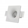 Quadratisches Gipseinbaudownlight GU10 trimless