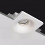 Quadratisches Gipseinbaudownlight GU10 trimless