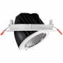 Rundes LED-Einbaudownlight 48W, schwenkbar 48W