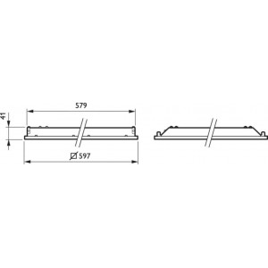 Eingelassenes LED-Panel