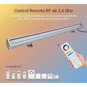 LED Wandfluter RGB+CCT 48W RF/WiFi Steuerung | Mi Light