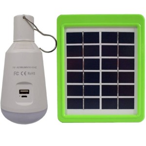 Multifunktionale LED-Glühbirne mit Solarpanel 7W 8000ºK