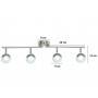 Verstellbare LED-Gelenk-Deckenleuchte "RING 4" 16 Watt