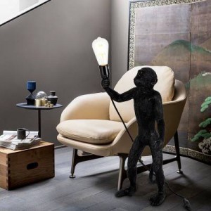 Affenleuchte aus Harz „Micu“ - Monkey Lamp E27