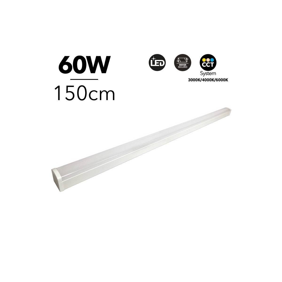 LED-Langfeldleuchte CCT 60W 150cm mit Farbtemperaturwähler