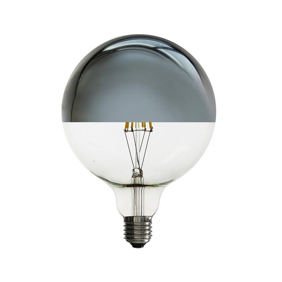LED Globe Glühbirne E27 G125 6W mit Spiegel