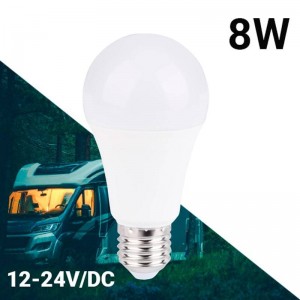 Glühbirne 12-24V 8W E27 A60 für Wohnwagen, Wohnmobile und Boote