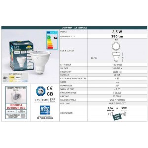 CCT FUMAGALLI CECI 90 GU10 3,5W LED-Bodeneinbau-Downlight CCT FUMAGALLI CECI 90 GU10 3,5W