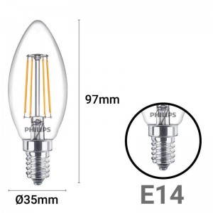 LED Kerzenglühbirne E14 B35