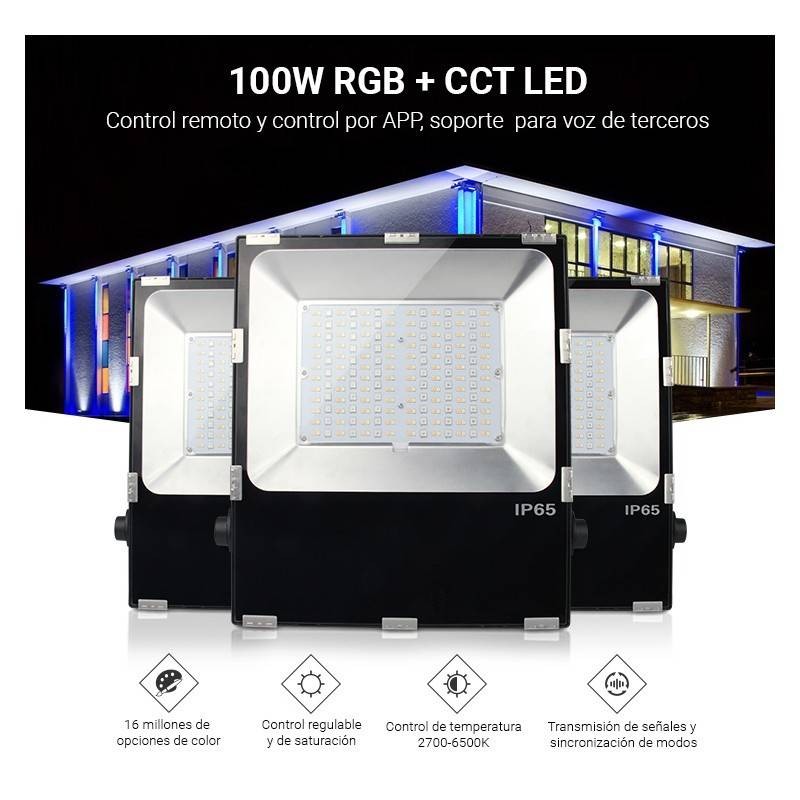 LED RGB+CCT 50W 4200lm RGB+CCT 50W - RF und WiFi Steuerung - IP65 FUTT02