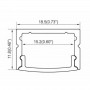 Aluminiumprofil für Aufputz-LED-Streifen 18x12mm