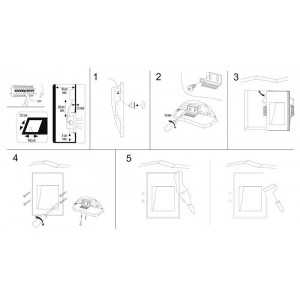 MUR" 1W trimless Gipseinbauwandleuchte