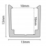 Flexibles Aluminiumprofil 10x10 für Neon oder Silikonhülle