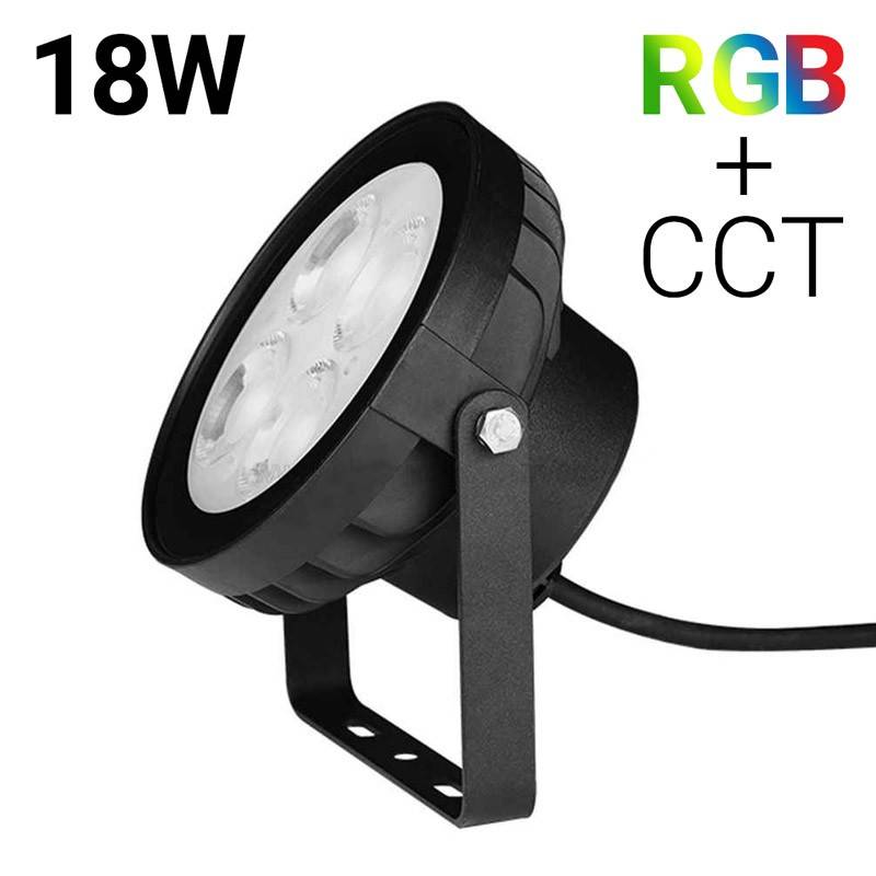 LED-Flutlicht 18W RGB+CCT RF/WiFi Steuerung - IP66