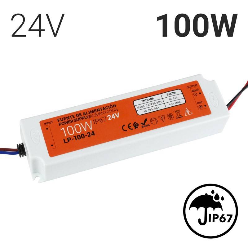 Kompaktes, wasserdichtes Netzteil 24V 100W IP67