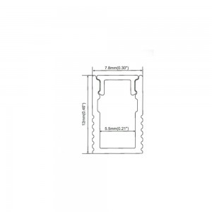 Aluminiumprofil 8x12mm Oberfläche