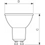 LED-Glühbirne GU10 5W 120º 550lm - Corepro LEDspot Philips