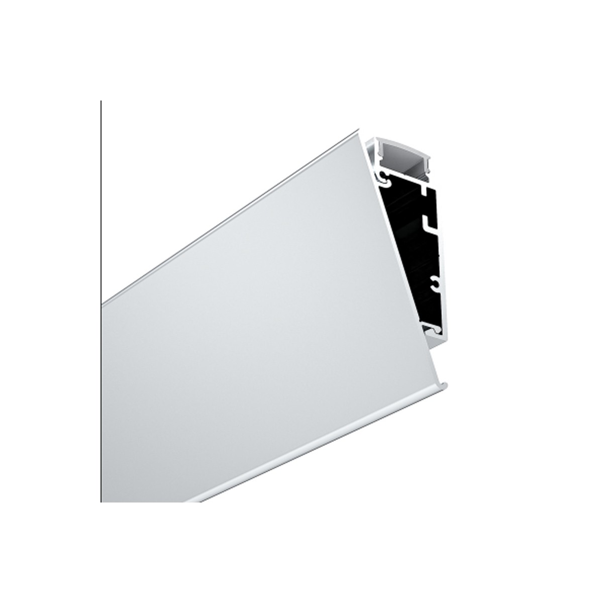 Alu-Oberflächenprofil für LED-Streifen 23,5 x 57,8 mm (2m) - weiß