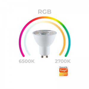 WIFI GU10 LED-Glühbirne - RGBW + CCT - 5W