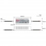 Außeneinsatz Netzteil 12V DC - 120W - IP67 - GLP - Abmessungen