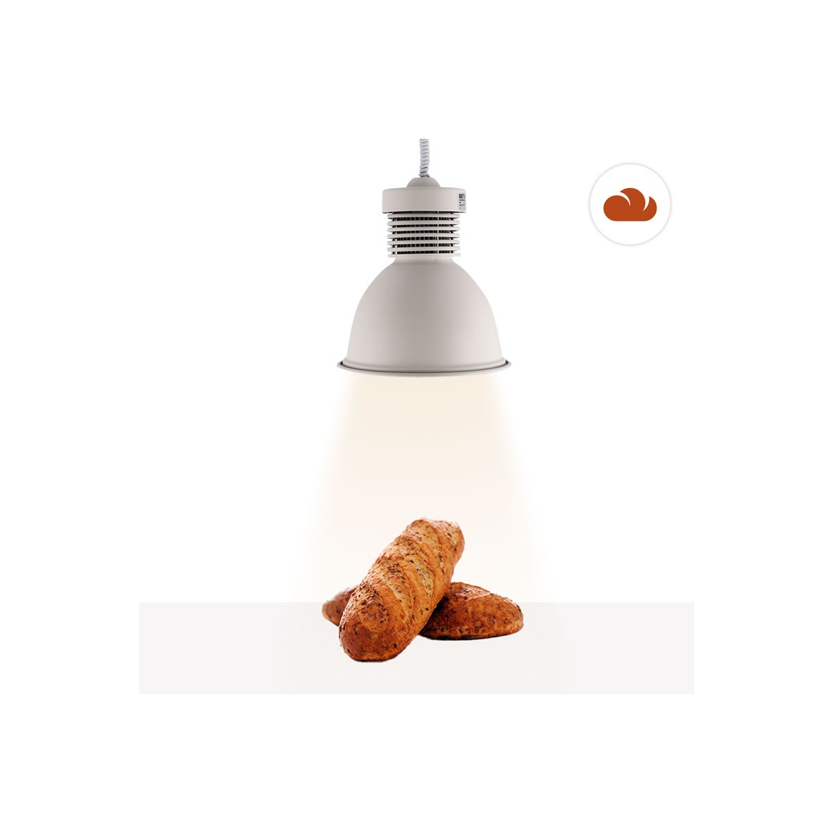 LED-Glockenlampe 30W speziell für Bäckereien